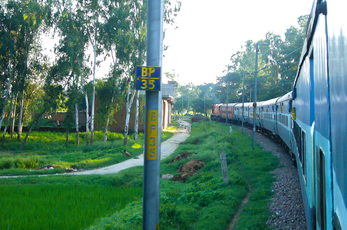 Tren en la India