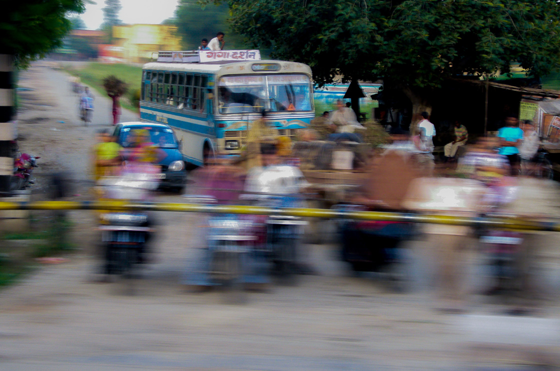 Paso a nivel en la India Paso a nivel