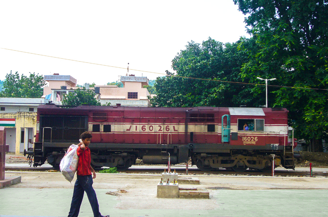 Locomotora de tren en la India Locomotora de tren