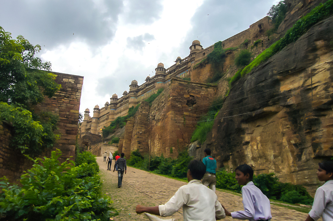 A clase en el fuerte de Gwalior Fuerte de Gwalior