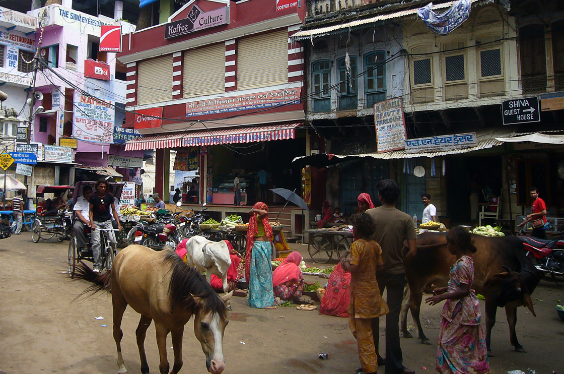 Una calle en Pushkar Pushkar