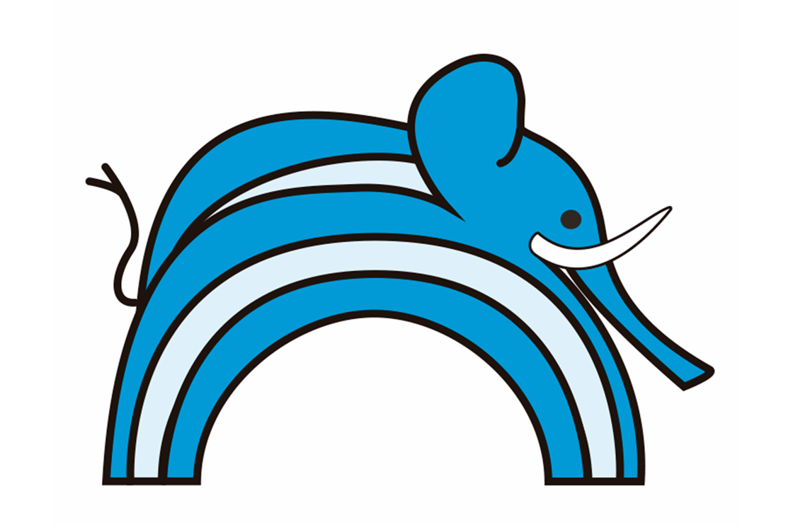 Dibujo Elefante azul Elefante azul